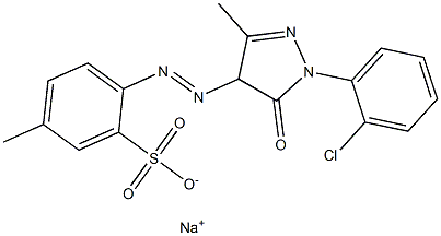 2-[1-(2-Chlorophenyl)-3-methyl-5-oxo-2-pyrazolin-4-ylazo]-5-methylbenzenesulfonic acid sodium salt