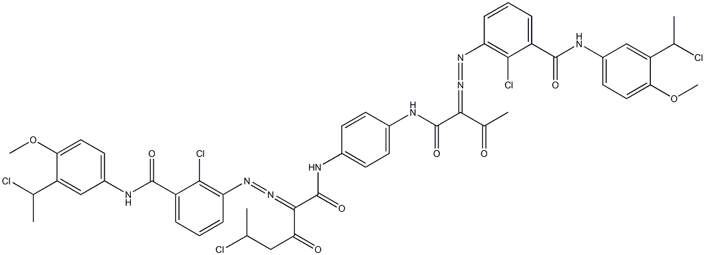  3,3'-[2-(1-Chloroethyl)-1,4-phenylenebis[iminocarbonyl(acetylmethylene)azo]]bis[N-[3-(1-chloroethyl)-4-methoxyphenyl]-2-chlorobenzamide]