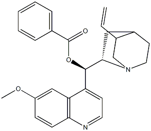 (8S,9R)-9-(Benzoyloxy)-6'-methoxycinchonan,,结构式