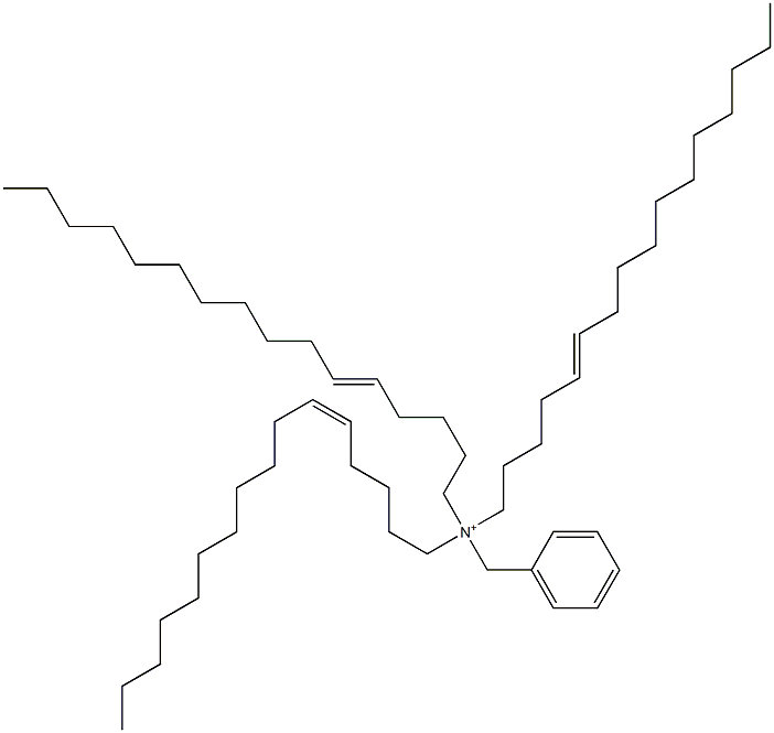 Tri(5-hexadecenyl)benzylaminium|