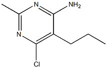 6-Chloro-2-methyl-5-propyl-4-pyrimidinamine Structure