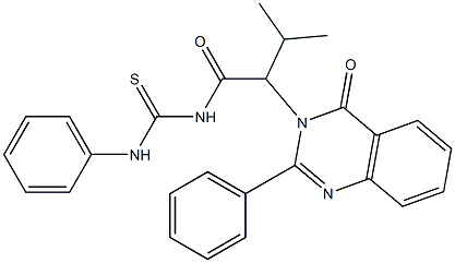 1-[3-Methyl-2-(4-oxo-2-phenyl-3,4-dihydroquinazolin-3-yl)butyryl]-3-phenylthiourea