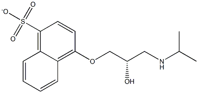 4-[(S)-3-(Isopropylamino)-2-hydroxypropoxy]naphthalene-1-sulfonate