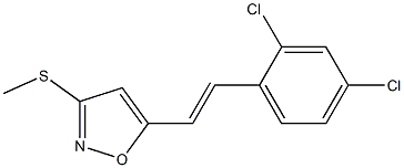 5-[(E)-2-[2,4-Dichlorophenyl]vinyl]-3-(methylthio)isoxazole|