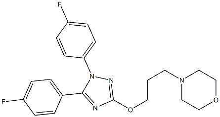 1,5-Bis(4-fluorophenyl)-3-(3-morpholinopropoxy)-1H-1,2,4-triazole Struktur