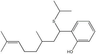 2-(1-Isopropylthio-3,7-dimethyl-6-octenyl)phenol