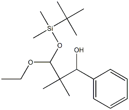 1-Phenyl-2,2-dimethyl-3-(tert-butyldimethylsiloxy)-3-ethoxy-1-propanol Structure