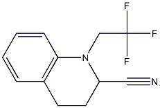 1-(2,2,2-Trifluoroethyl)-1,2,3,4-tetrahydroquinoline-2-carbonitrile,,结构式