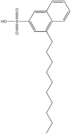 4-Decyl-2-naphthalenesulfonic acid Struktur