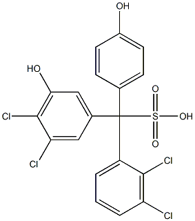 (2,3-Dichlorophenyl)(3,4-dichloro-5-hydroxyphenyl)(4-hydroxyphenyl)methanesulfonic acid