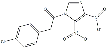 4,5-Dinitro-1-[2-(4-chlorophenyl)-1-oxoethyl]-1H-imidazole 结构式