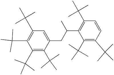 1-(2,3,4,5-テトラ-tert-ブチルフェニル)-2-(2,3,6-トリ-tert-ブチルフェニル)プロパン 化学構造式