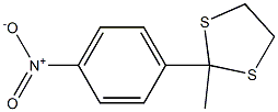 4'-Nitroacetophenone ethane-1,2-diyl dithioacetal Struktur