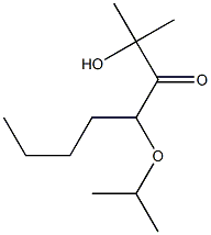 4-Isopropoxy-2-hydroxy-2-methyl-3-octanone,,结构式