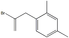 1-(2-Bromoallyl)-2,4-dimethylbenzene,,结构式