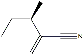 [R,(-)]-3-Methyl-2-methylenevaleronitrile Struktur