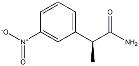 [S,(+)]-2-(m-Nitrophenyl)propionamide Structure