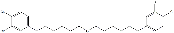 3,4-ジクロロフェニルヘキシルエーテル 化学構造式