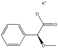 [S,(+)]-Methoxy(phenyl)acetic acid potassium salt Structure