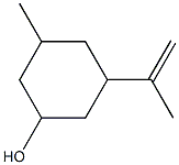 3-Methyl-5-isopropenylcyclohexanol Structure