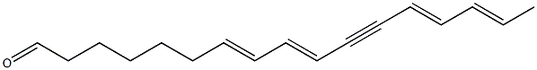 7,9,13,15-Heptadecatetrene-11-ynal Struktur