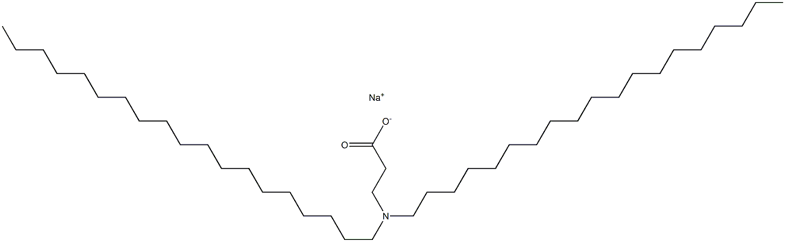 3-(Dinonadecylamino)propanoic acid sodium salt