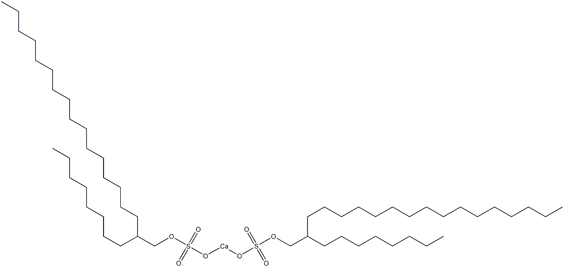 Bis(2-octyloctadecyloxysulfonyloxy)calcium 结构式