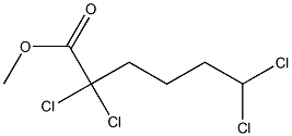 2,2,6,6-Tetrachlorohexanoic acid methyl ester,,结构式