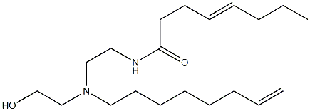 N-[2-[N-(2-Hydroxyethyl)-N-(7-octenyl)amino]ethyl]-4-octenamide|