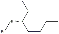 [R,(-)]-1-ブロモ-2-エチルヘキサン 化学構造式