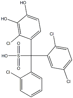 (2-Chlorophenyl)(2,5-dichlorophenyl)(2-chloro-3,4-dihydroxyphenyl)methanesulfonic acid|