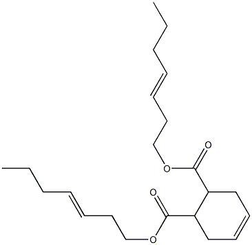 4-Cyclohexene-1,2-dicarboxylic acid bis(3-heptenyl) ester Structure