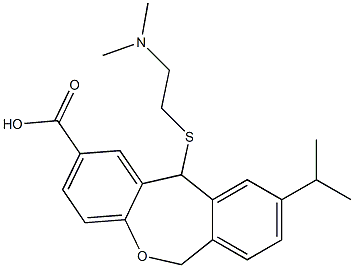 9-Isopropyl-11-[[2-(dimethylamino)ethyl]thio]-6,11-dihydrodibenz[b,e]oxepin-2-carboxylic acid|