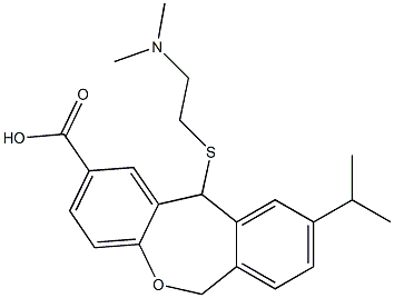  9-Isopropyl-11-[[2-(dimethylamino)ethyl]thio]-6,11-dihydrodibenz[b,e]oxepin-2-carboxylic acid