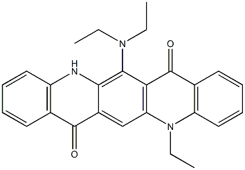 6-(Diethylamino)-12-ethyl-5,12-dihydroquino[2,3-b]acridine-7,14-dione Structure