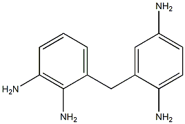 2-[(2,3-Diaminophenyl)methyl]-1,4-benzenediamine 结构式