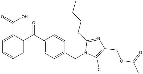 2-[4-(2-Butyl-4-acetyloxymethyl-5-chloro-1H-imidazol-1-ylmethyl)benzoyl]benzoic acid