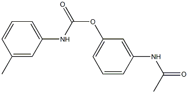 m-Tolylcarbamic acid m-acetylaminophenyl ester 结构式