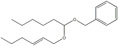 Hexanal benzyl[(E)-2-hexenyl]acetal Structure