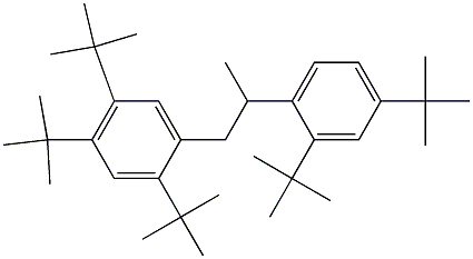 1-(2,4,5-Tri-tert-butylphenyl)-2-(2,4-di-tert-butylphenyl)propane Structure