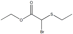 Bromo(ethylthio)acetic acid ethyl ester Structure