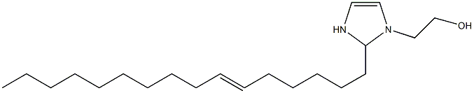 2-(6-Hexadecenyl)-4-imidazoline-1-ethanol Structure