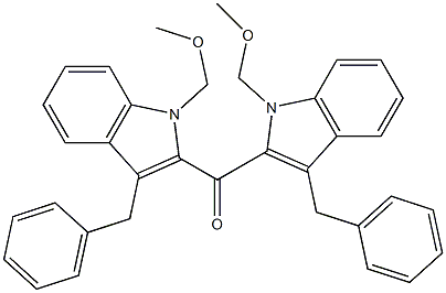 Methoxymethyl(3-benzyl-1H-indol-2-yl) ketone 结构式