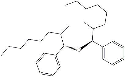 [(S)-1-メチルヘプチル]ベンジルエーテル 化学構造式