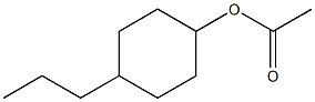 Acetic acid 4-propylcyclohexyl ester Structure