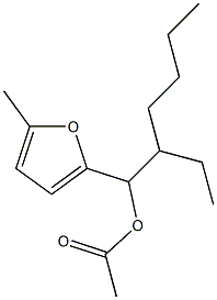 酢酸3-ヘプチル-5-メチルフラン-2-イルメチル 化学構造式