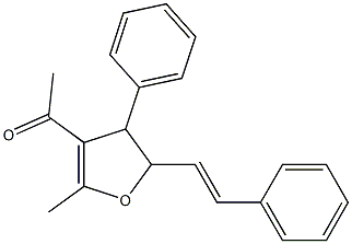 4,5-Dihydro-3-acetyl-2-methyl-4-phenyl-5-(2-phenylethenyl)furan