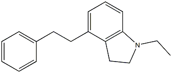 2,3-Dihydro-4-(2-phenylethyl)-1-ethyl-1H-indole