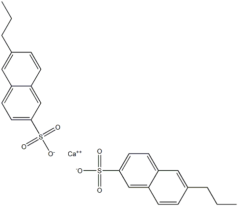 Bis(6-propyl-2-naphthalenesulfonic acid)calcium salt Structure