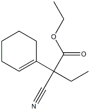2-Cyano-2-(1-cyclohexenyl)butyric acid ethyl ester Struktur